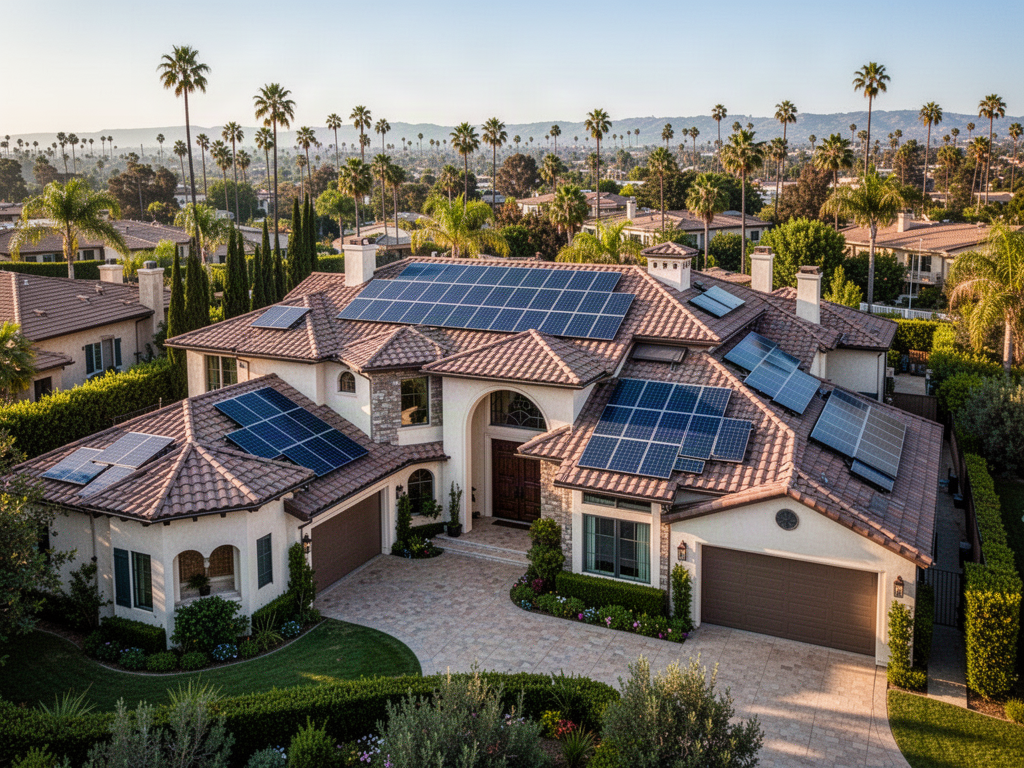 Piscinas, vehículos eléctricos y aire acondicionado: cómo dimensionar solar en Beverly Hills — homeowner solar guide
